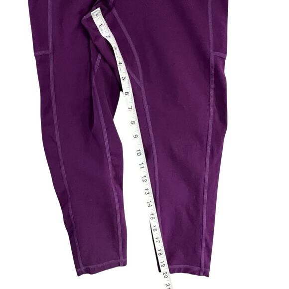 Colorfulkoala Capri Leggings Womens S Purple High Waisted Pocket Yoga Athleisure - Picture 10 of 13